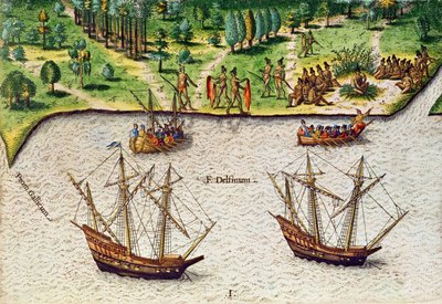 El Cabo de Florida (Gallicum) y el Río Delfín (Fleuve Delphinium) de 